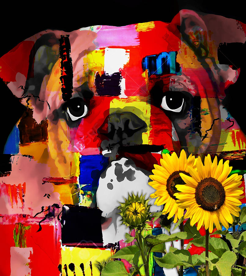 My Bulldog Mixed Media by Marvin Blaine