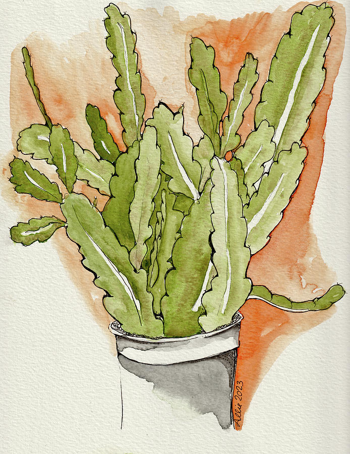 My Cactus Painting by Allie Lily