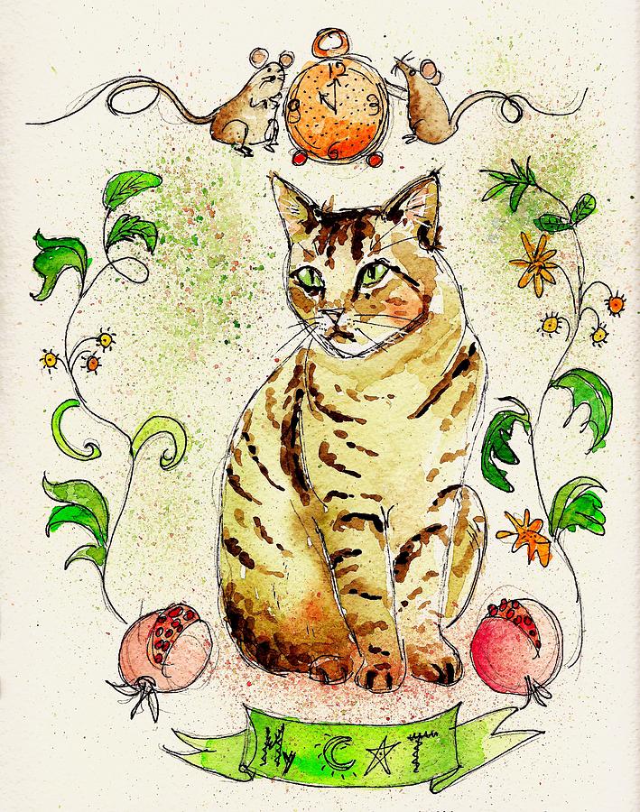 My Cat Pilade Digital Art by Zelda Tessadori