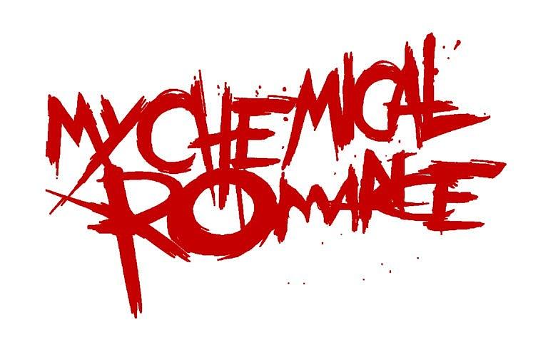 MY CHEMICAL ROMANCE LOGO Rock Band Red Digital Art by Music N Film Prints
