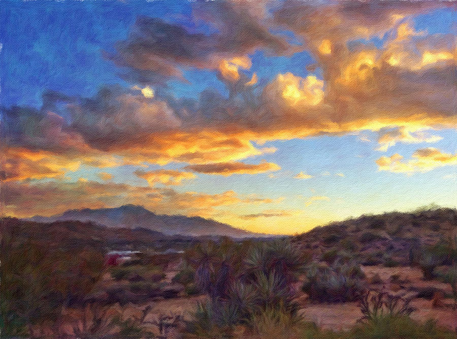 My Desert View Painting by Snake Jagger