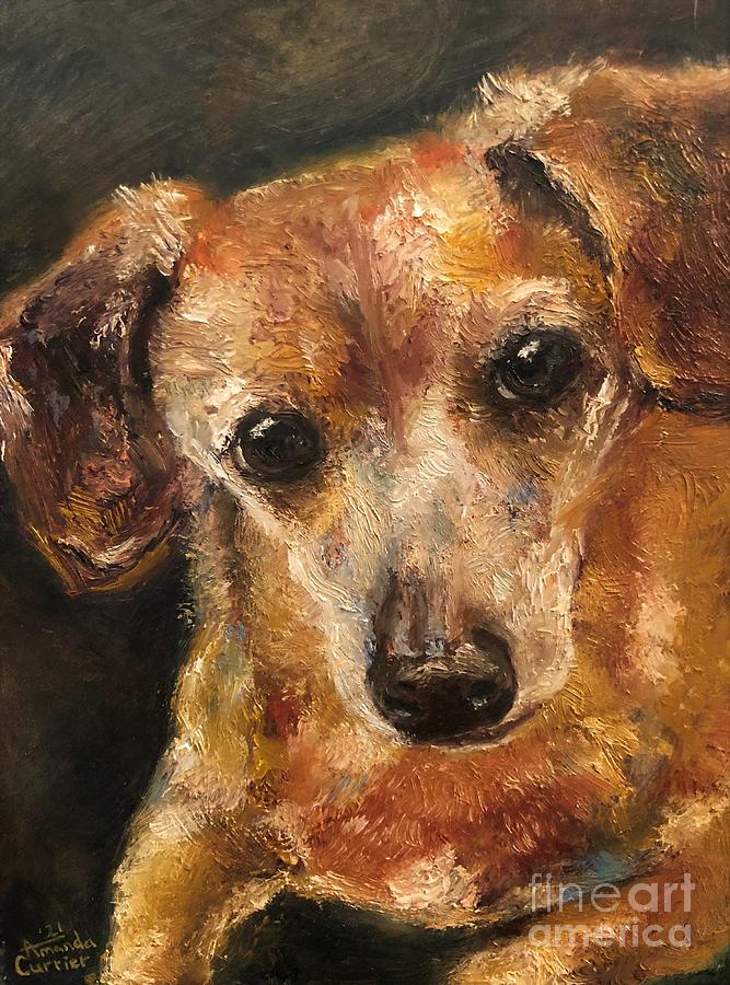 Dog Painting - My Dog by Amanda Currier
