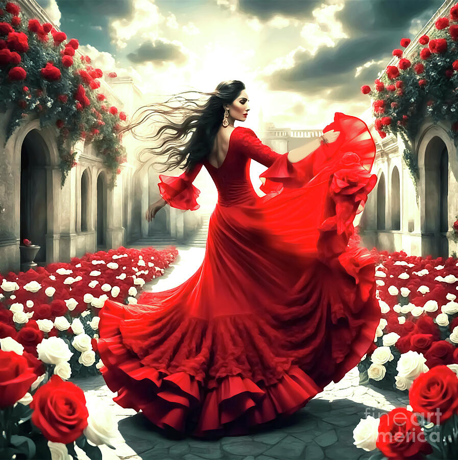My Fabulous Flamenco Dancer Digital Art by Eddie Eastwood