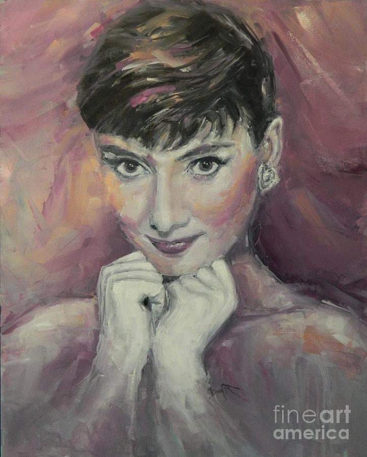 My Fair Audrey Painting by Dan Campbell