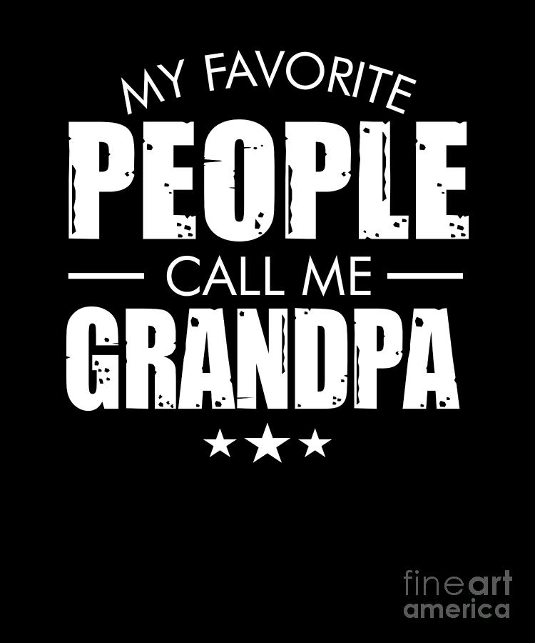 Black Text Design for Grandfather Medium Length Apron 3D Rose My Favorite People Call Me Grandpa with Pouch Pockets 22 x 24