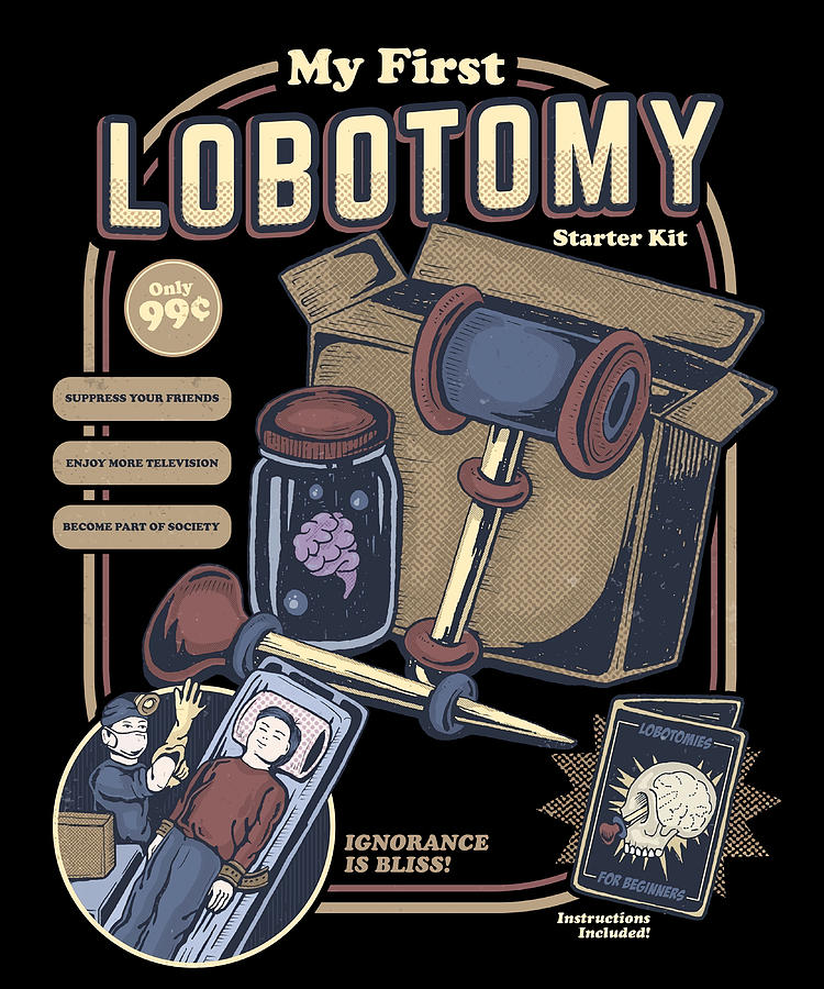 My First Lobotomy Starter Kit Poster cool Painting by Walker Lisa ...