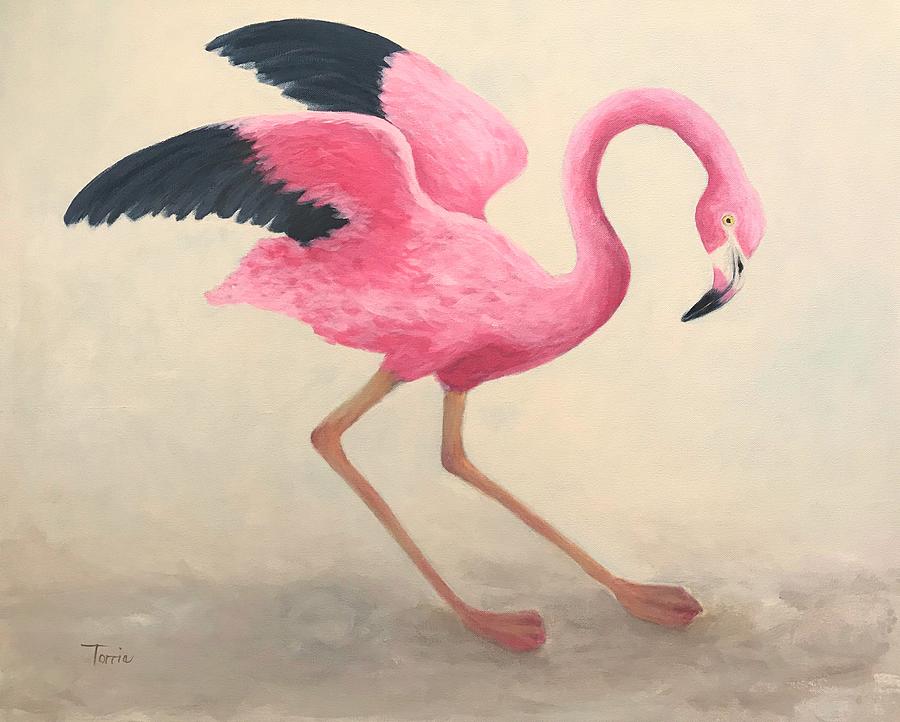 My Flamingo Painting by Torrie Smiley