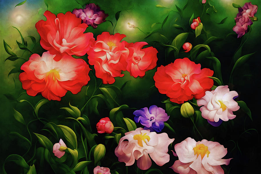 My Flower Garden Digital Art by Peggy Collins