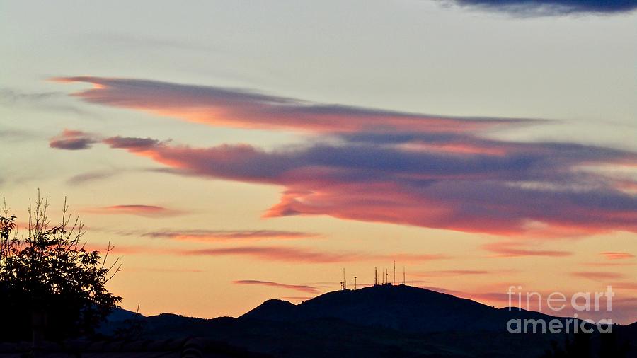 My Flying Bird Cloud or Sierra Wave Cloud in Nevada Photograph by Phyllis Kaltenbach