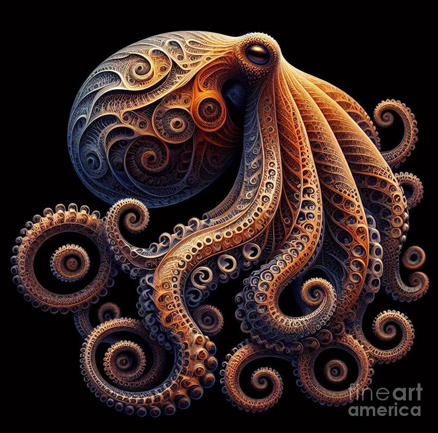 My Friend The Octopus  Photograph by Bob Christopher