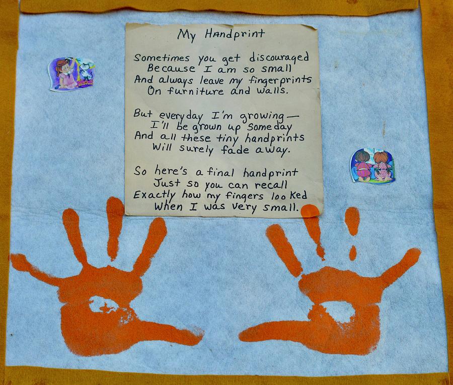 My Handprint Tapestry - Textile by Emily Ruth Thompson - Fine Art America