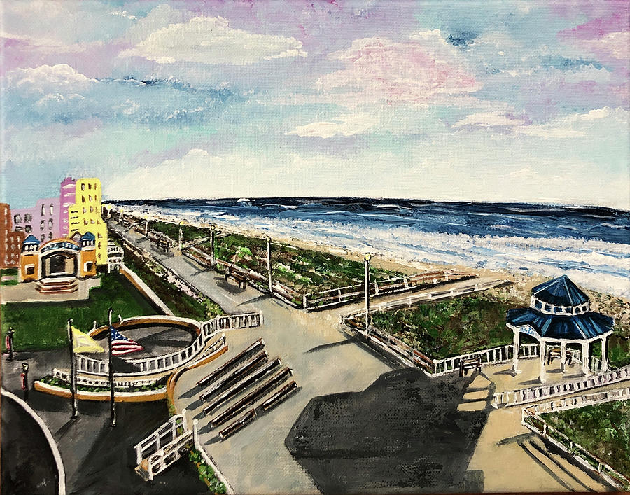 Sea Isle City, My Happy Place Painting by Joyce Clark