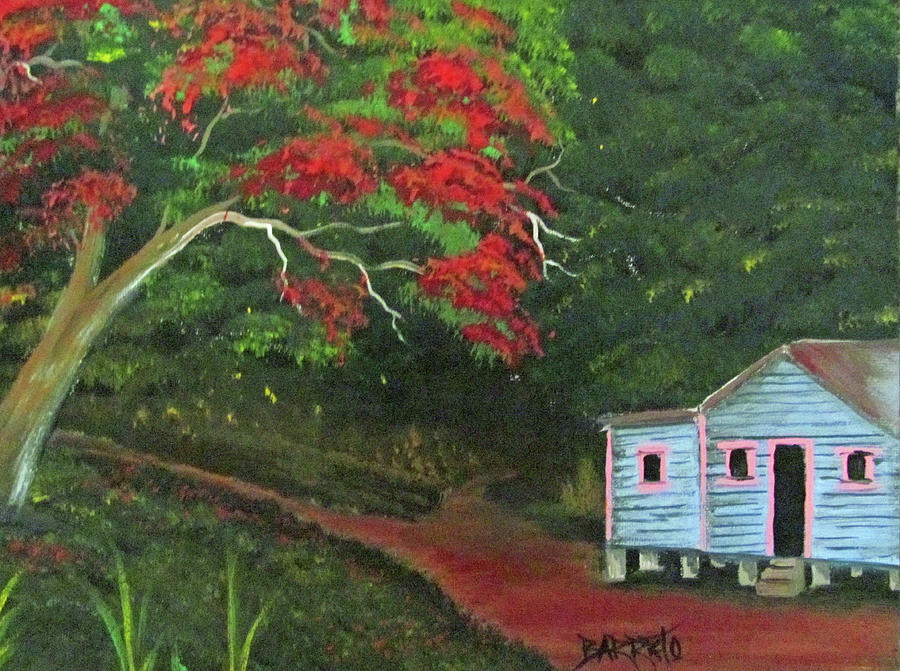 My Haven Painting by Gloria E Barreto-Rodriguez