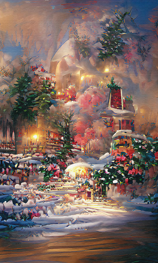 My Hazy Christmas Dream Digital Art by Deborah League