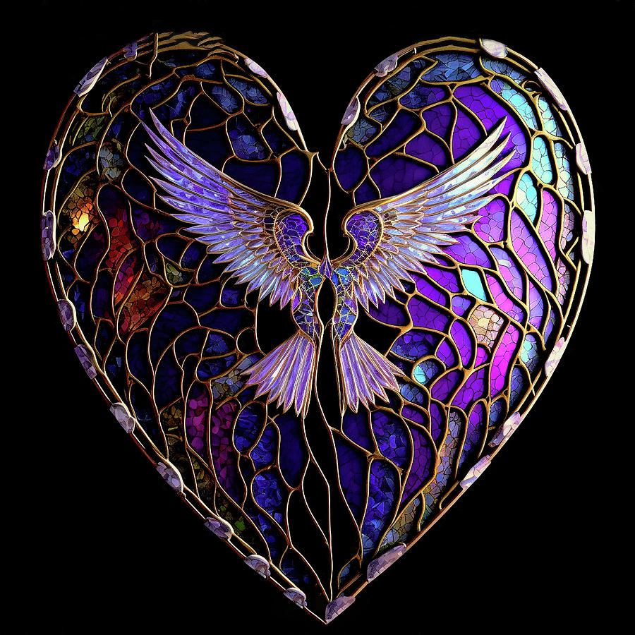 My Heart Takes Wing Digital Art by Peggy Collins