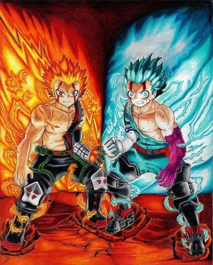 My Hero Academia One For All Deku and Bakugo Drawing by Brian Cooper ...