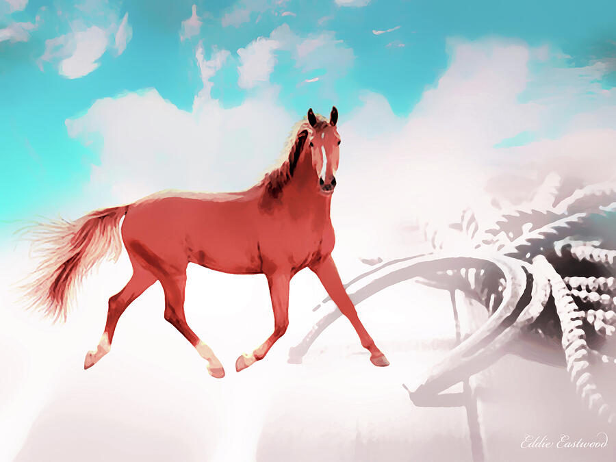 My Horse Fantasy Digital Art by Eddie Eastwood