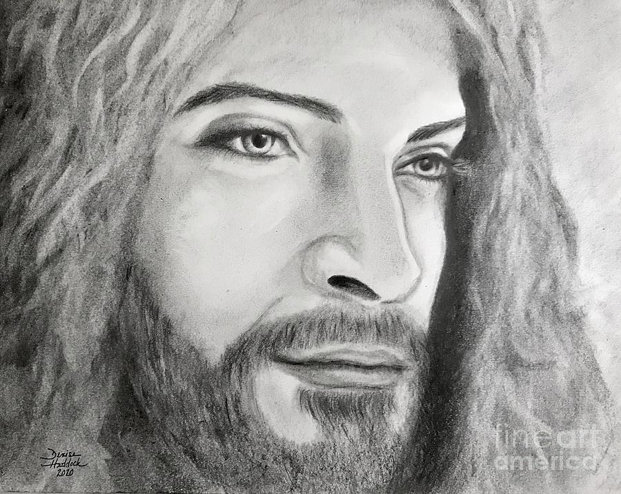 My Jesus Drawing by Denise Haddock - Fine Art America