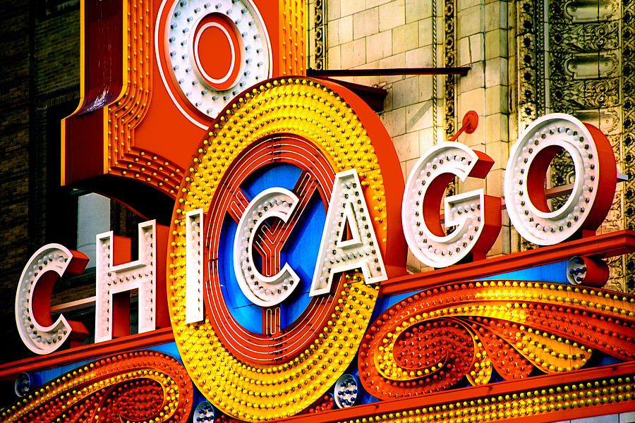 Chicago Theatre Photograph by Claude Taylor