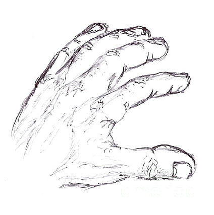 left hand drawing