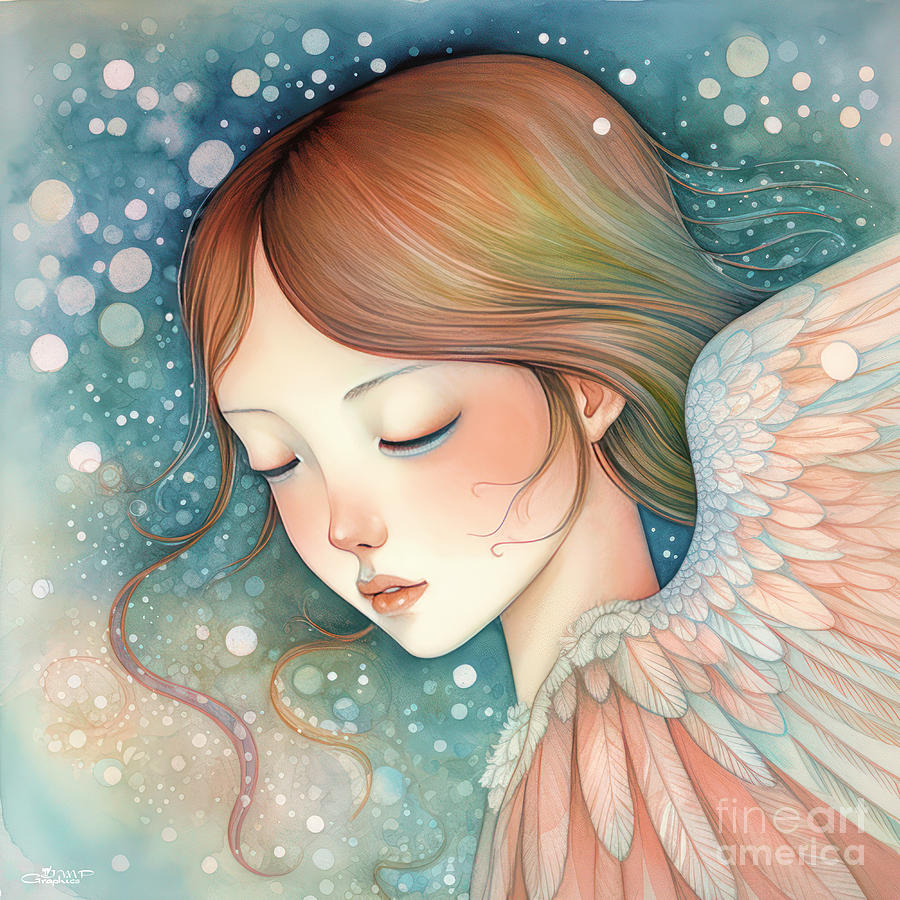 My Little Angel Digital Art by Jutta Maria Pusl