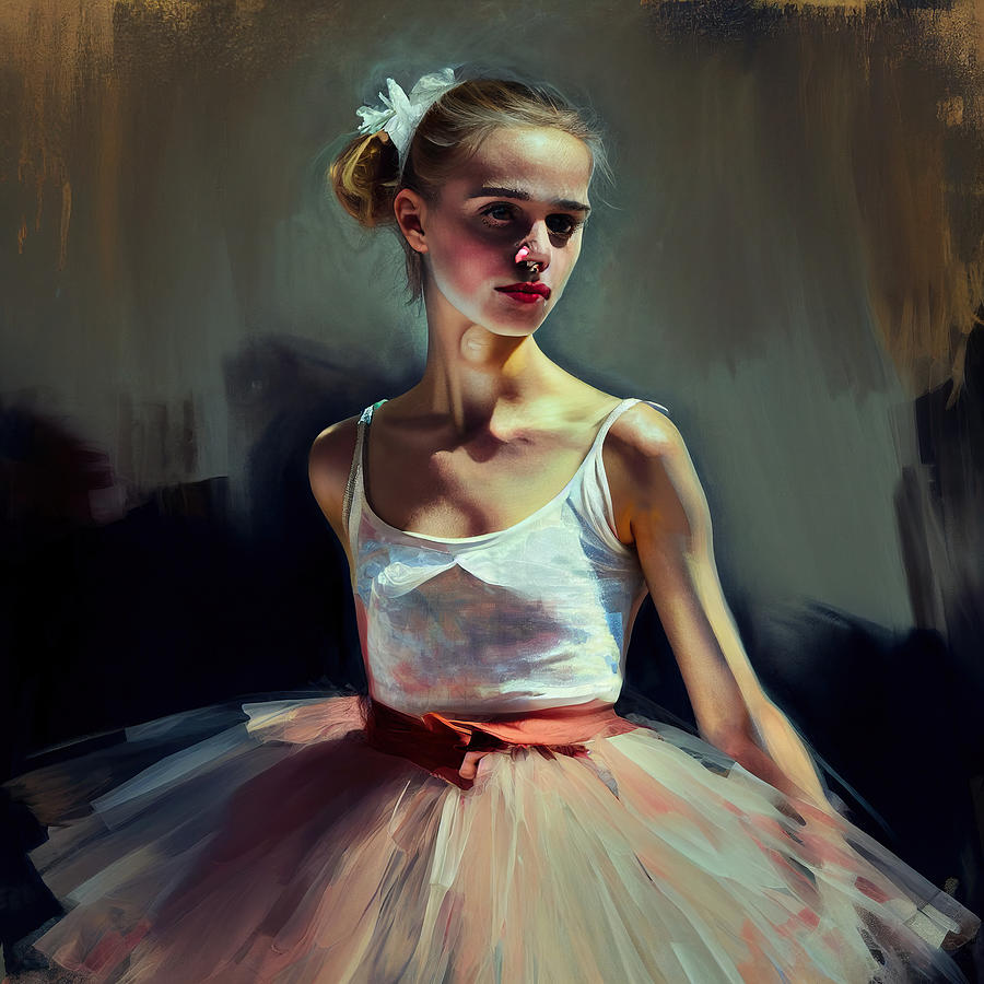 Swan Digital Art - My little Ballerina by My Head Cinema