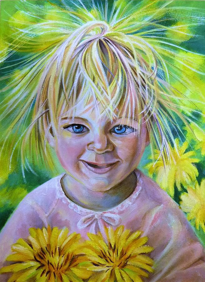 My Little Sunshine Painting by Anna Duyunova