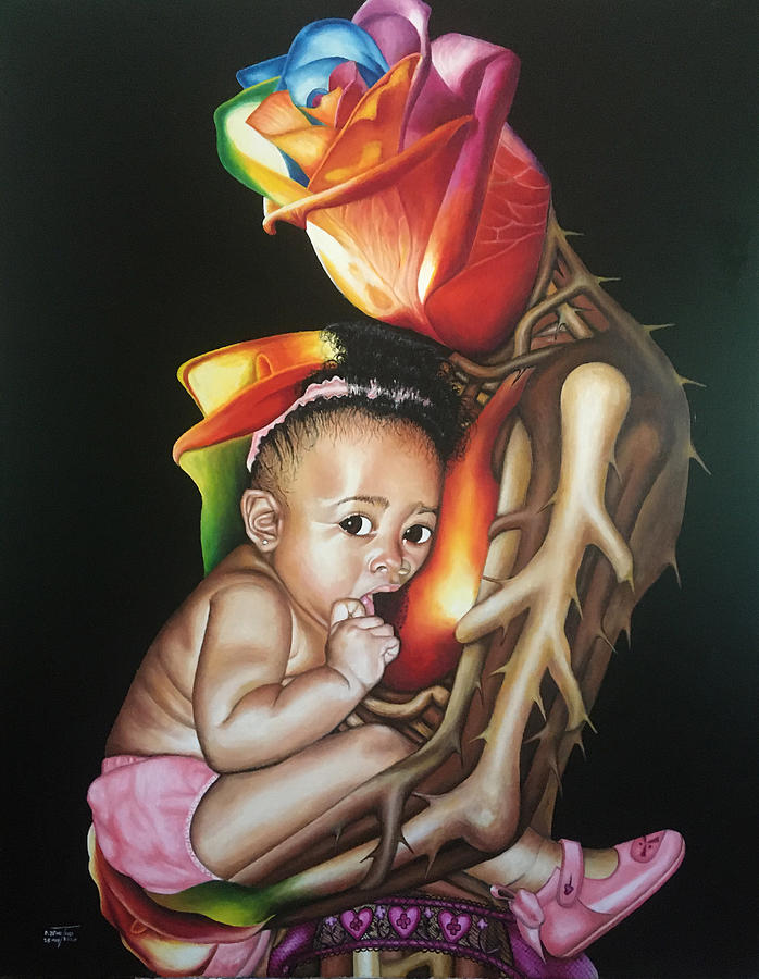 My Mother Painting by O Yemi Tubi