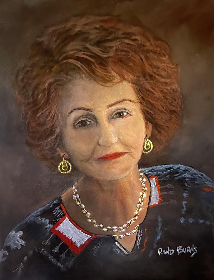 My Mother Painting by Rand Burns