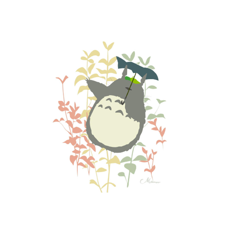 My Neighbor Totoro Cartoon Digital Art by Desy Setyaningrum - Fine Art ...