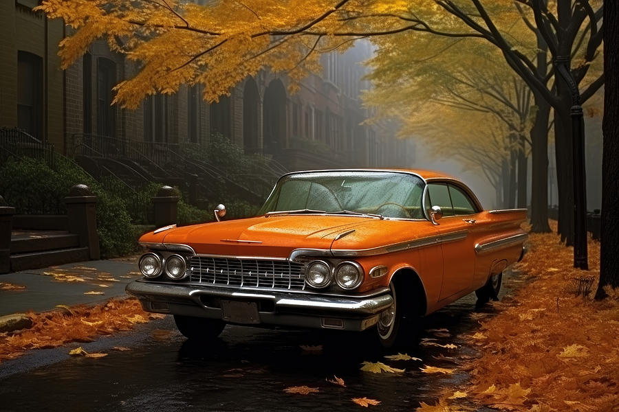 Fall Photograph - My new old car by My Head Cinema