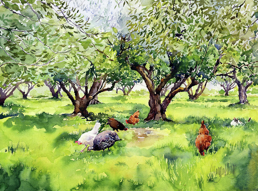 My Olive Grove In April Painting by Margaret Merry