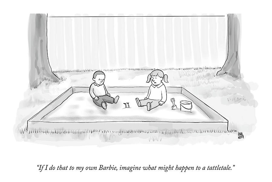 My Own Barbie Drawing by Paul Noth