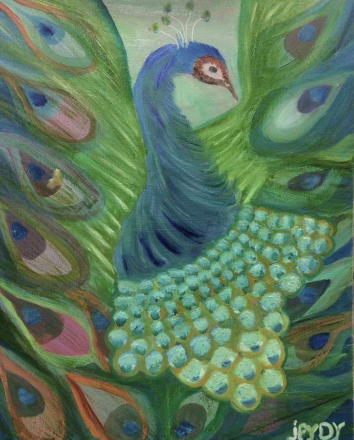 My Peacock Painting by Dora Ybarra - Fine Art America