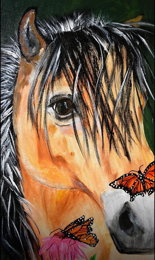My Pony Painting by Susan Voidets