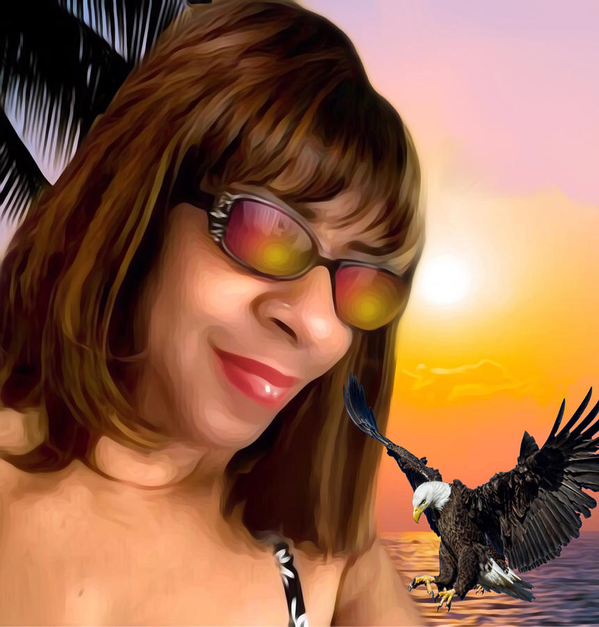 My Selfie In Paradise Digital Art by Gayle Price Thomas