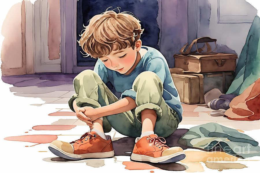 My Shoes Are To Big Digital Art by Michelle Meenawong