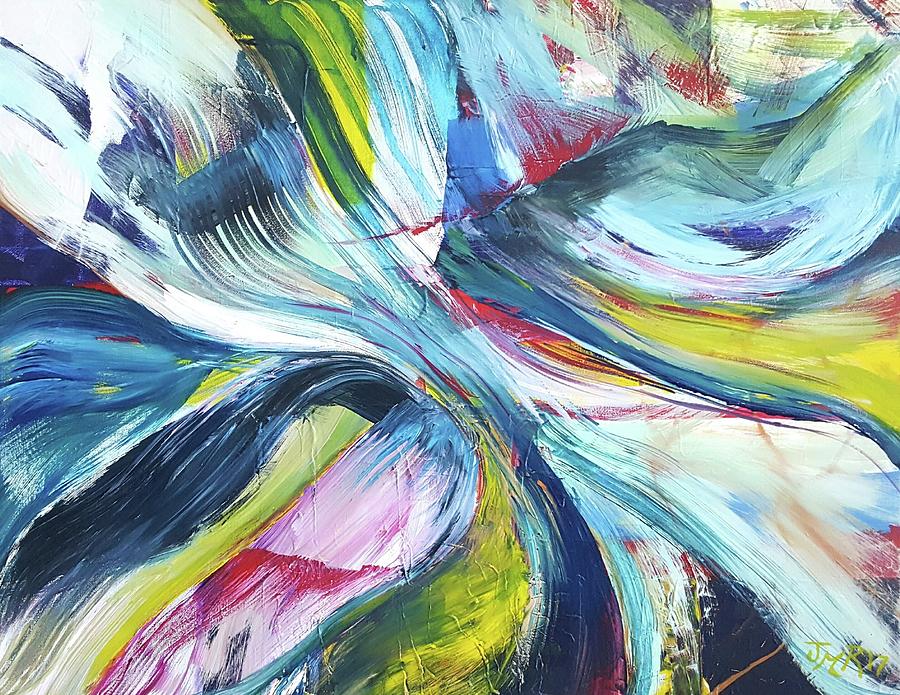 Abstract Painting - My Star by Jackie Ryan