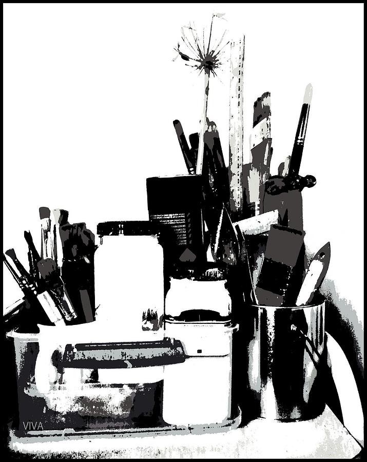 My  Studio-scape  Abstract Photograph by VIVA Anderson