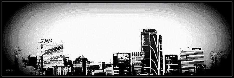 My Sydney  Silhouette - pano Photograph by VIVA Anderson