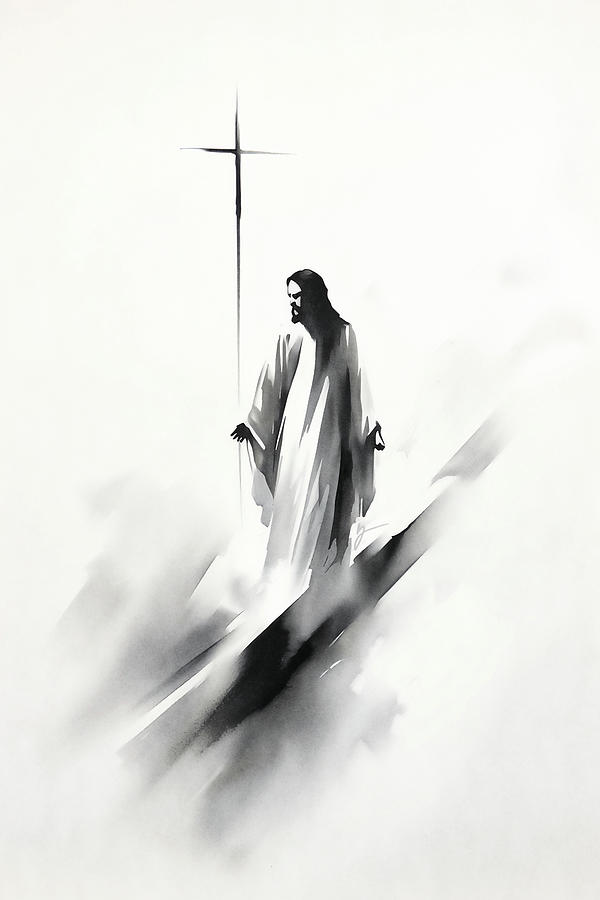 Jesus Christ Painting - My Time is Near by Greg Collins