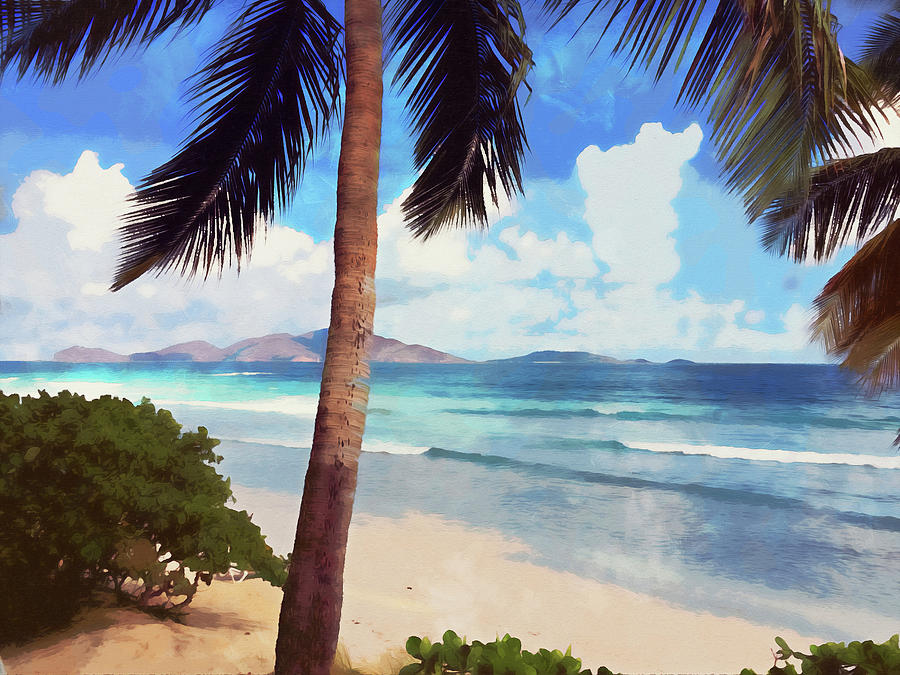 My tropical Heaven - 11 Painting by AM FineArtPrints