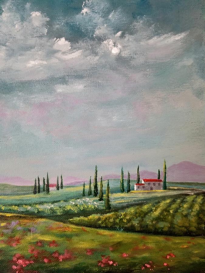 My Tuscan Dreams Painting by Roseanne Schellenberger