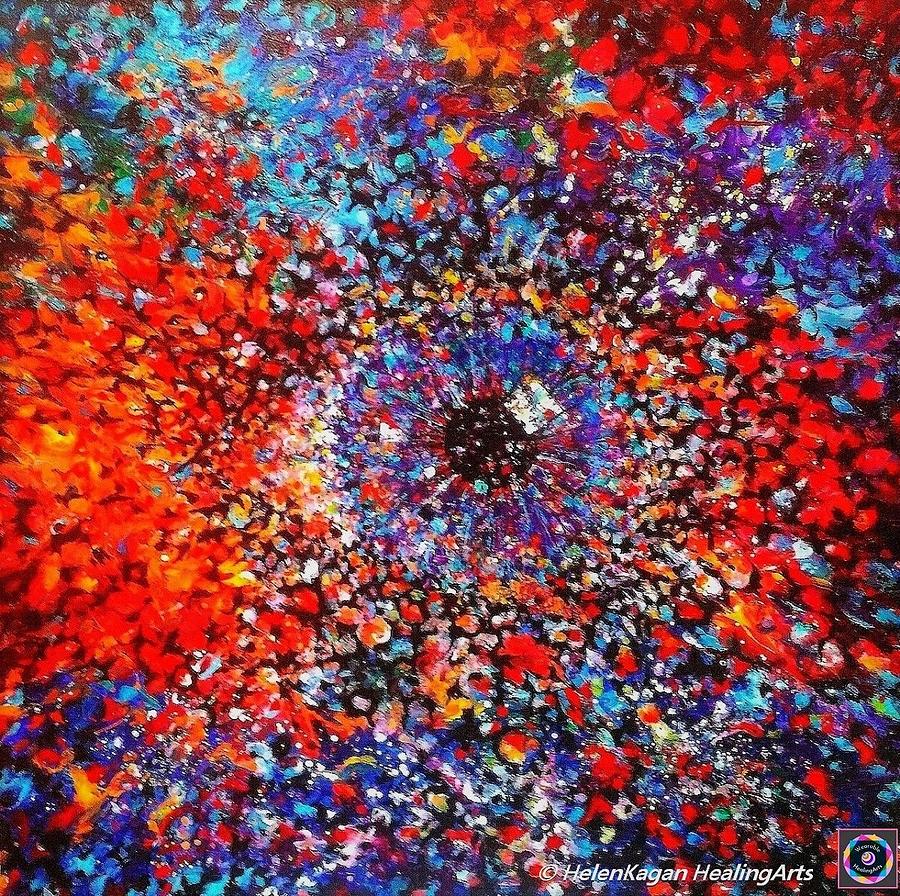 My Universe. Third Eye. Series Healing Chakras Painting by Helen Kagan
