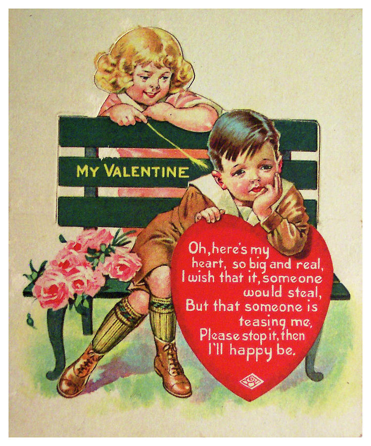 Vintage Signs Assorted Valentine's Day Cards, Pack of 24 - Boxed
