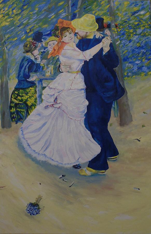 My version of Dance at Bougival Painting by Maria Woithofer