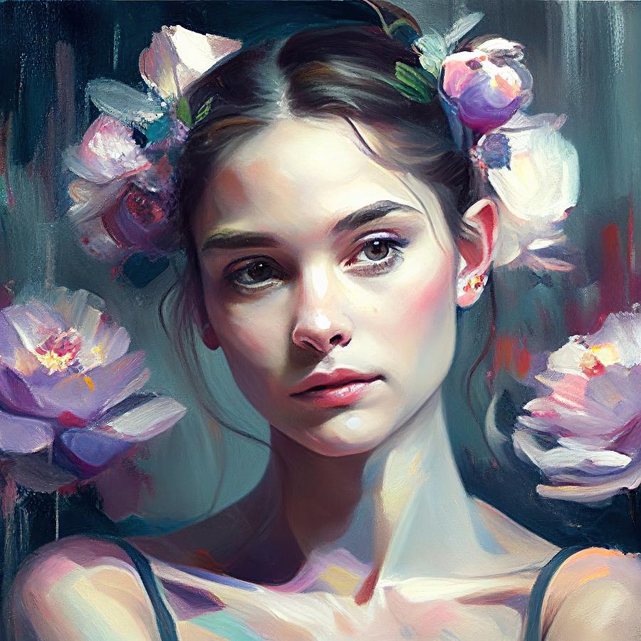 Swan Painting - My wonderful Flower by My Head Cinema