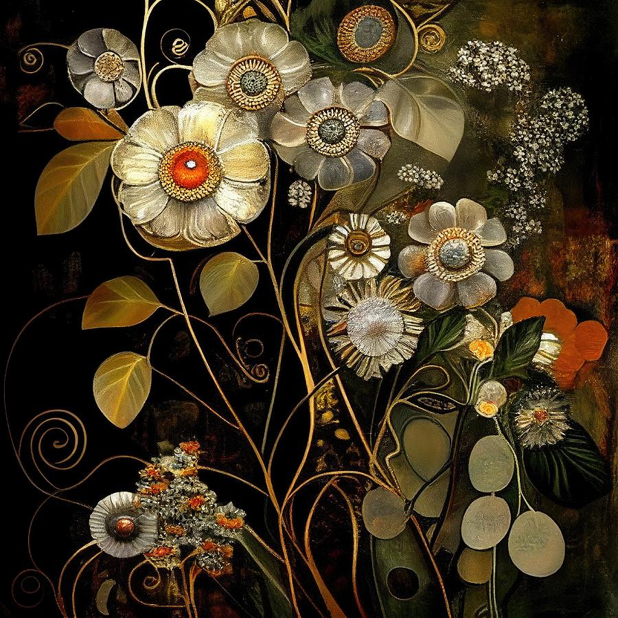 Flower Painting - My wonderful Garden No.1 by My Head Cinema