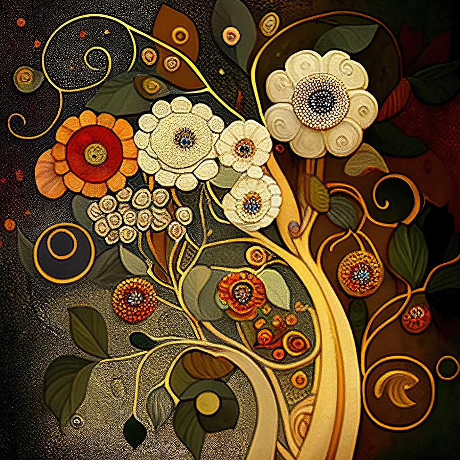 Flower Painting - My wonderful Garden No.7 by My Head Cinema