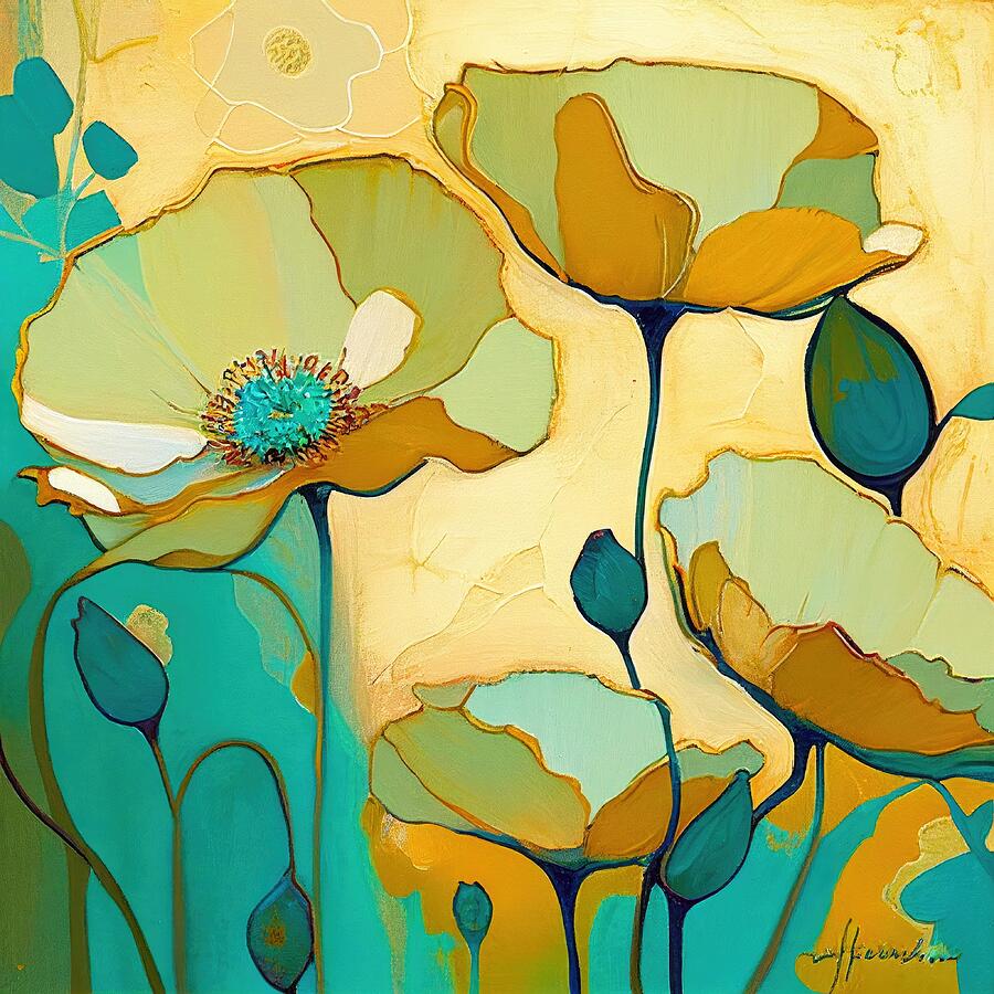 Flower Painting - My wonderful Garden No.8 by My Head Cinema